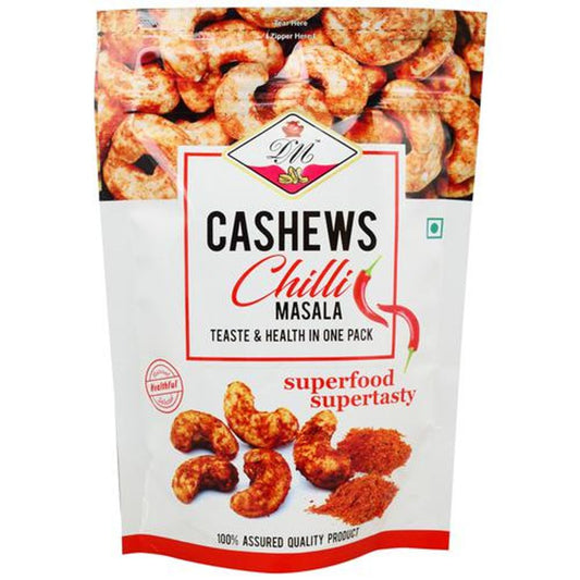 Cashews - Chilli Masala, Dry Roasted & Flavoured, Healthy Snack