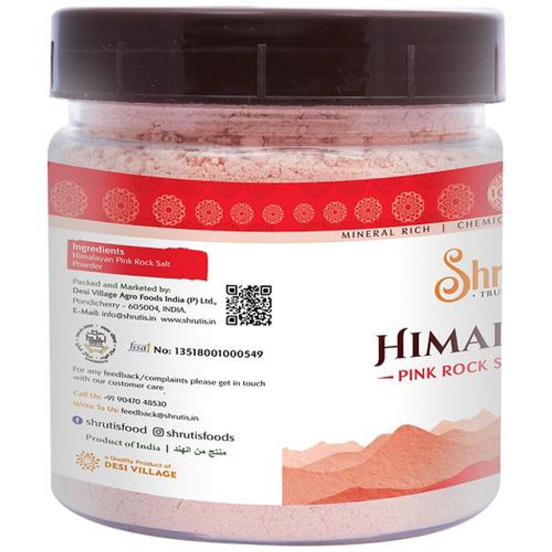 Himalayan Pink Rock Salt Powder - Chemical Free, Unprocessed, Rich In Minerals