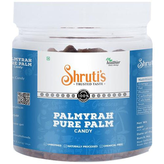 SHRUTI'S PALMYRAH PURE PALM CANDY 250 GM JAR - Naturally Proce 250 g Jar