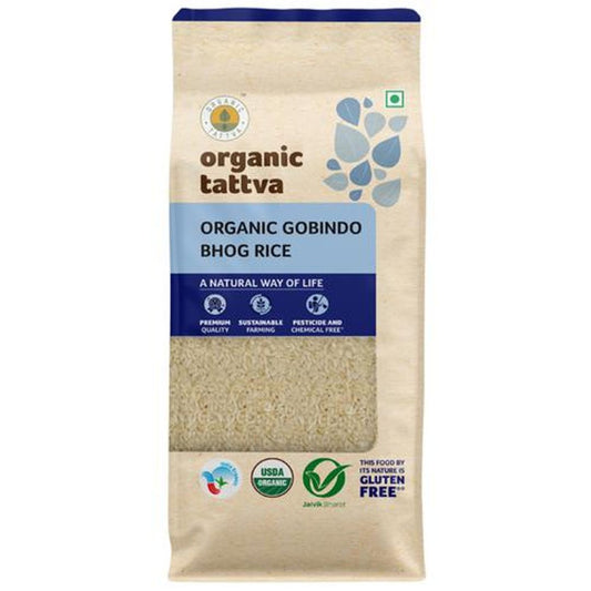 Organic Gobindo Bhog Rice - Sticky, Vegan, Gluten-Free & No Additives