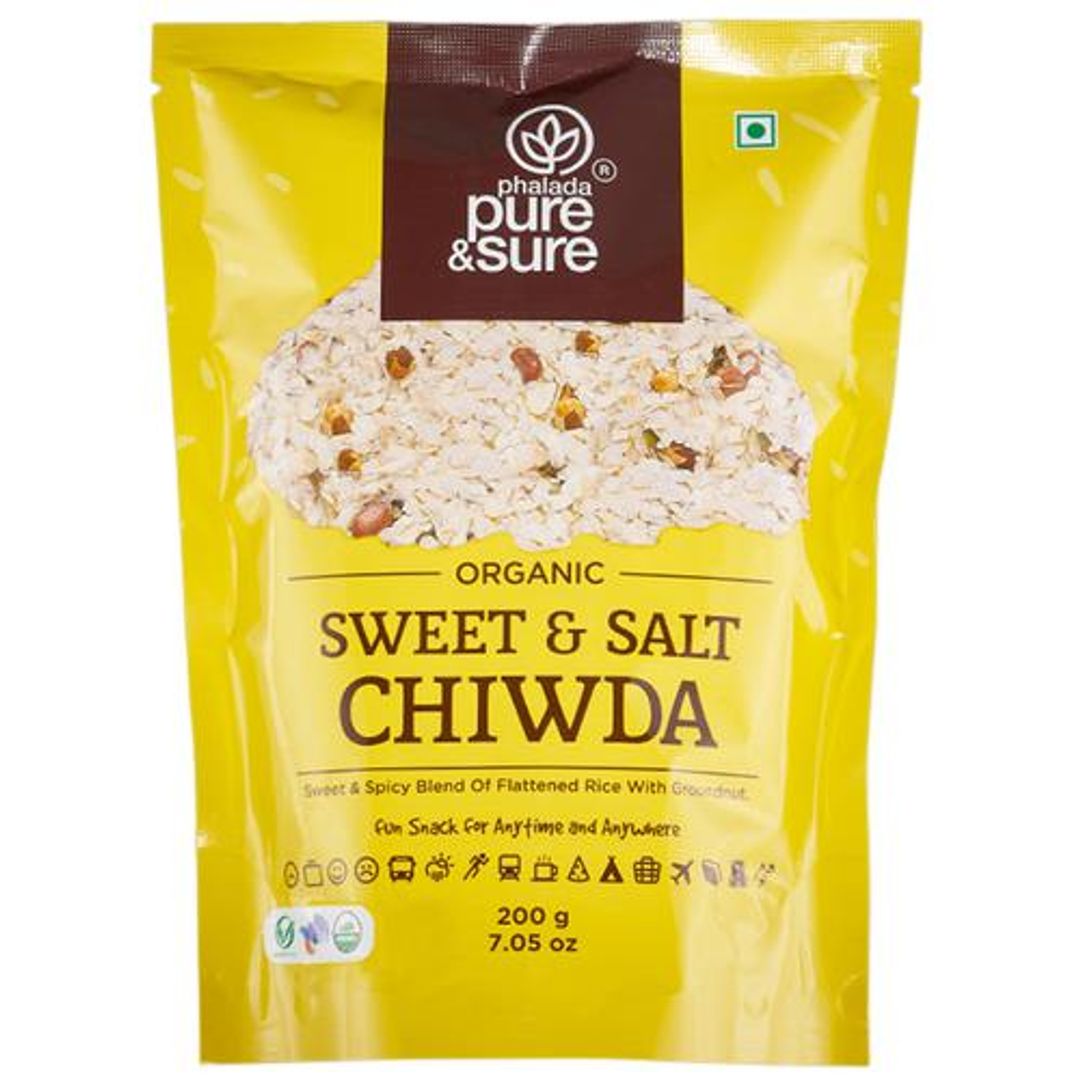 Organic Sweet & Salt Chiwda - Spice Blend Of Flattened Rice With Groundnut