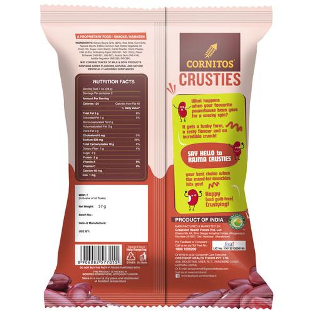 Crusties Rajma Snacks - Cholesterol & Gluten Free, Lemon Chilli