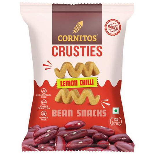 Crusties Rajma Snacks - Cholesterol & Gluten Free, Lemon Chilli