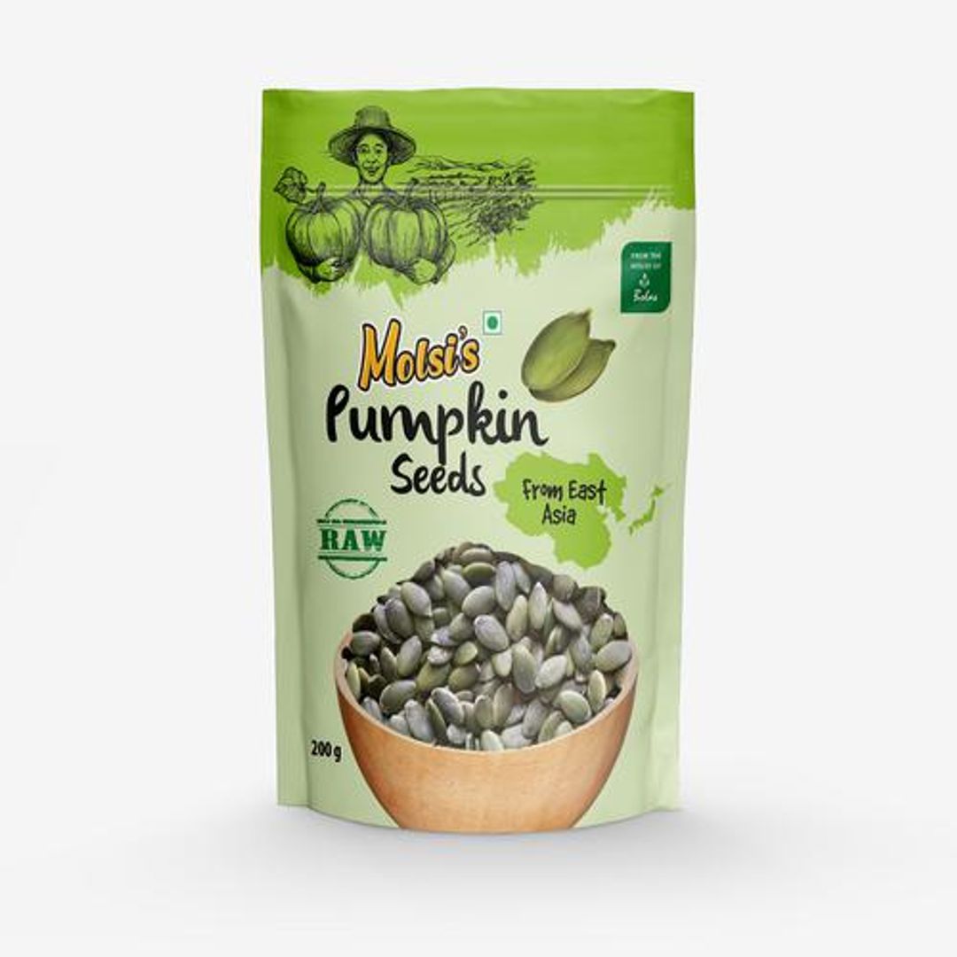 Pumpkin Seeds - Raw, Rich In Fiber & Anti-oxidants, Improves Sleep