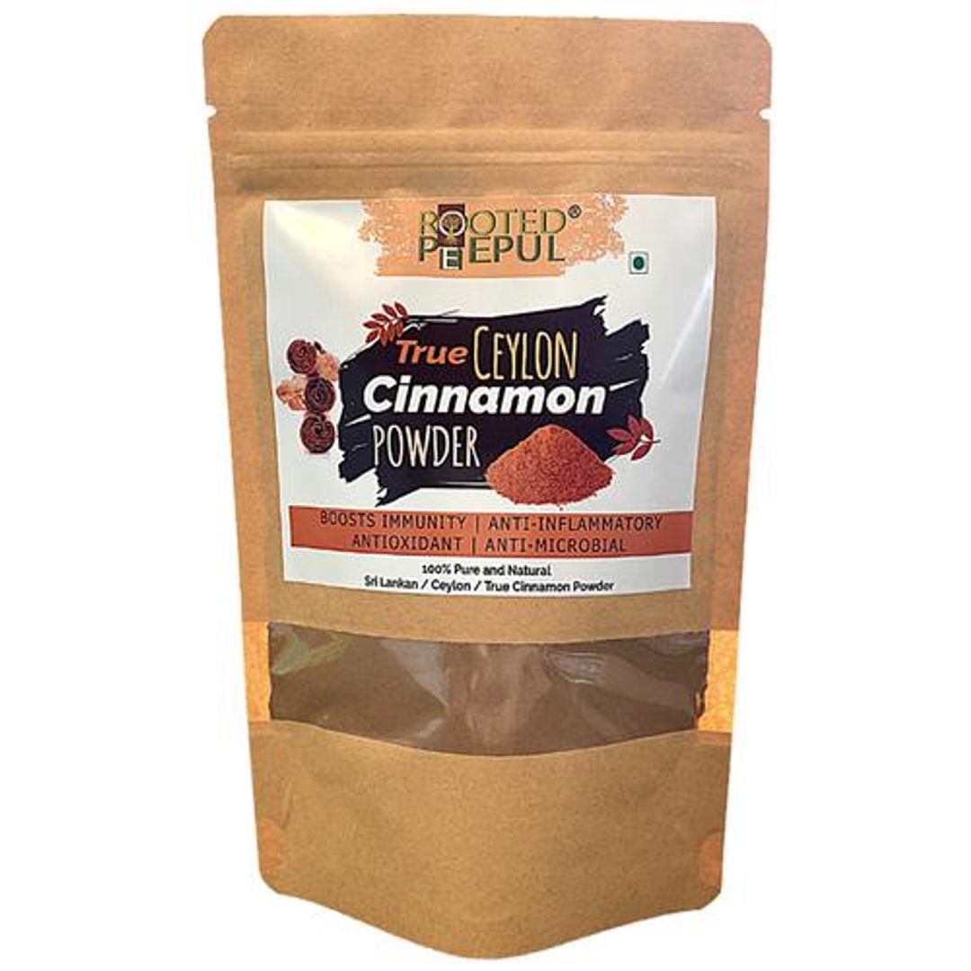 True Ceylon Cinnamon Powder - Boosts Immunity, Anti-oxidant, Anti-inflammatory, 100% Pure & Natural