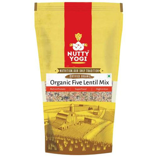 Organic Five Lentil Mix - Rich In Protein & Iron, Gluten Free