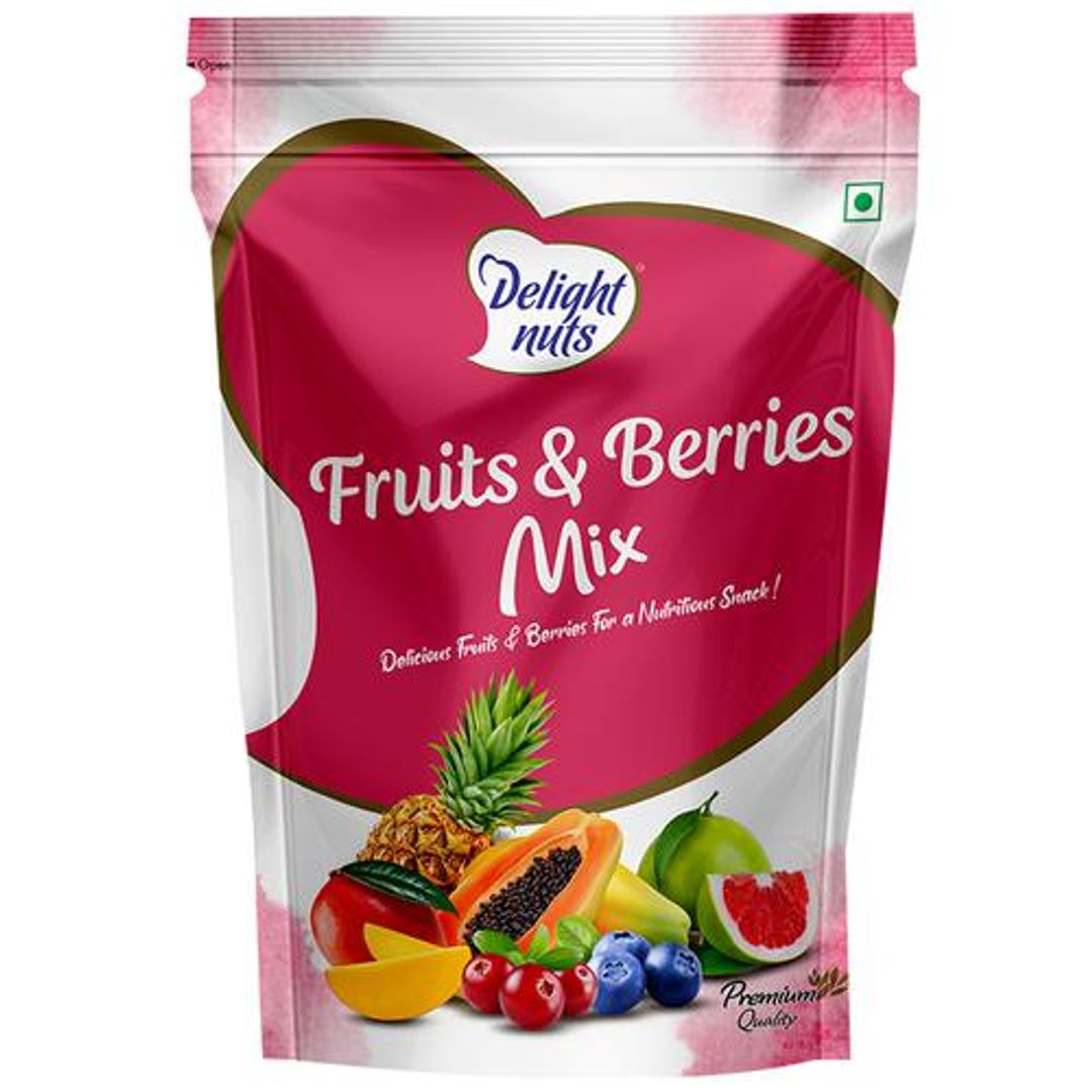 Fruits & Berries Mix - Premium, Rich In Nutrients, Healthy Snack, No Preservatives