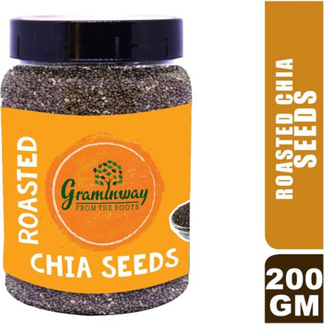 Roasted Chia Seeds - Rich In Protein, Fibre & Omega 3, For Baked Desserts, Smoothies