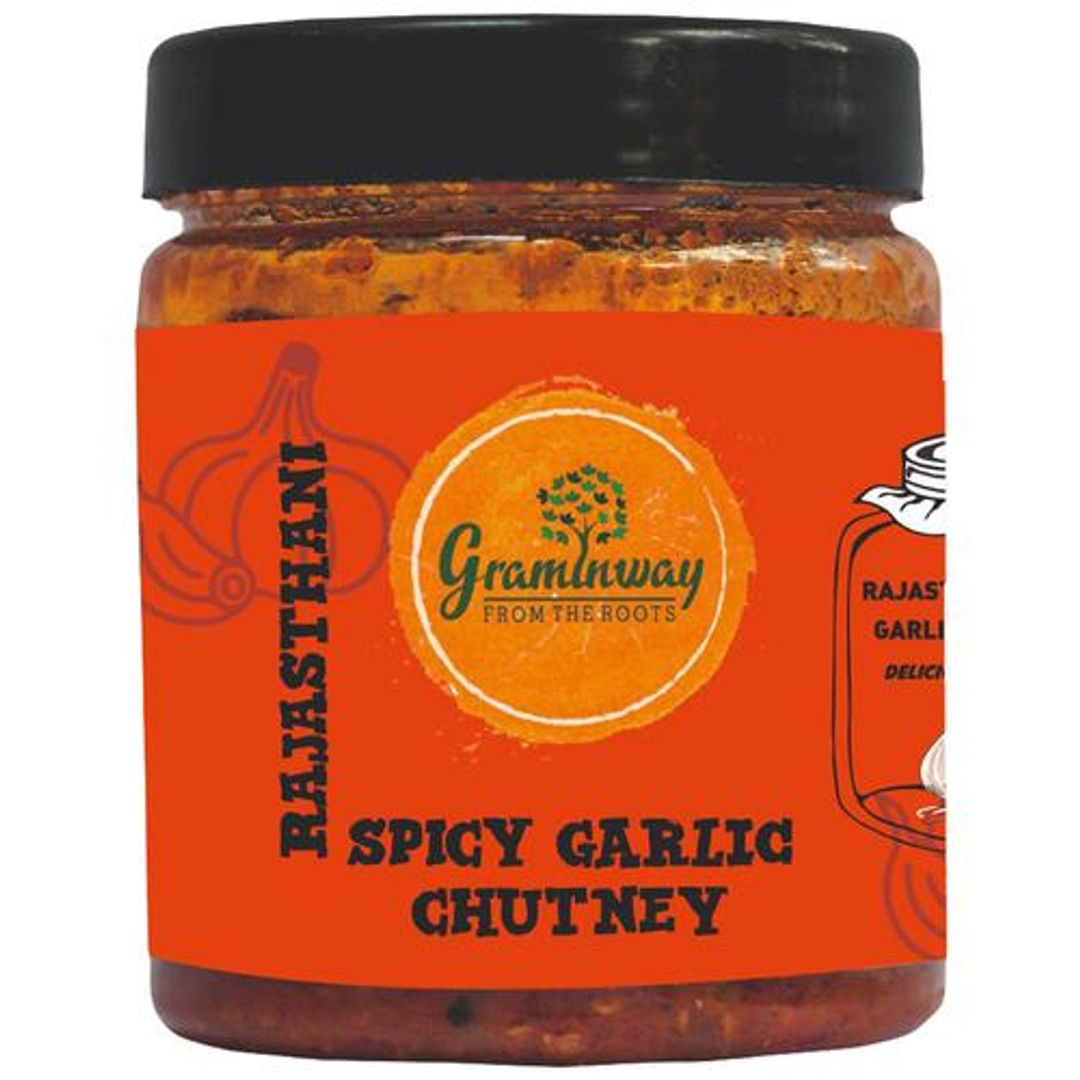 Rajasthani Spicy Garlic Chutney - Cold-Pressed, Rich In Vitamin & Minerals