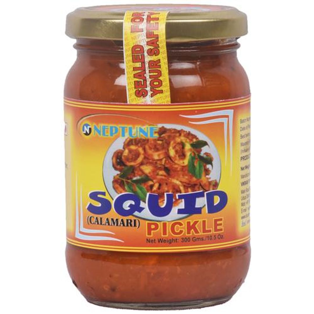 Squid/Calamari Pickle - Non Veg Condiment With Fresh Spices, Minerals Rich