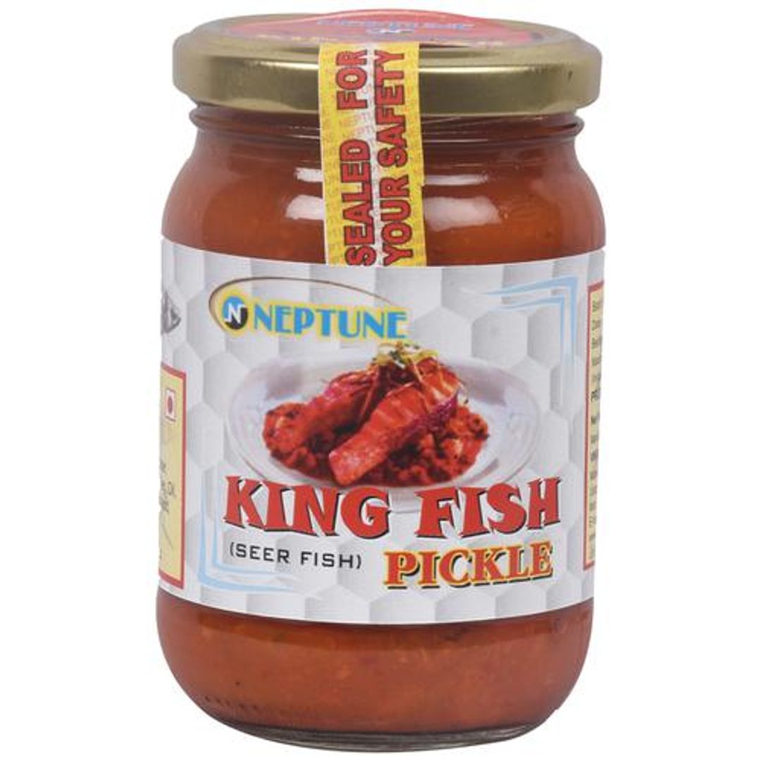 King/Seer Fish Pickle - Non Vegetarian Condiment, Served As Sides For Rice, Chapati