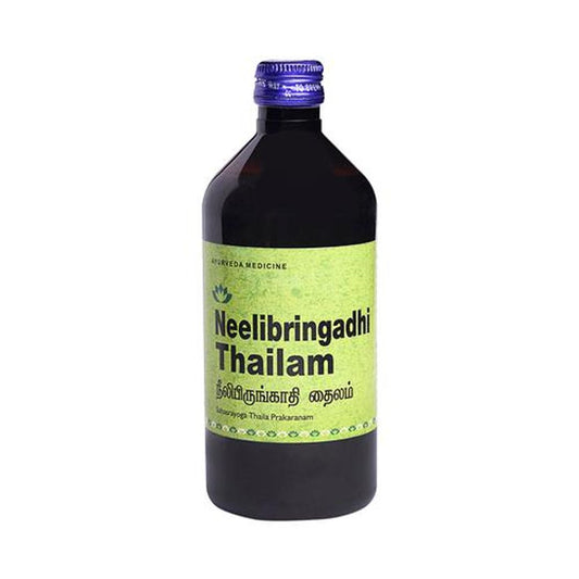 Neelibringadi Thailam Hair Tonic - Ayurvedic Medicine, Prevents Scalp Infections, Treats Split Ends