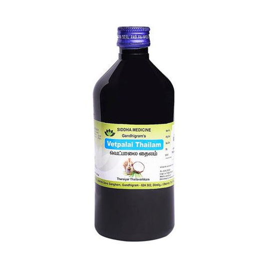 Vetpalai Thailam Oil - Theraiyar Thailavarkkam, Siddha Medicine, Prevents Scalp Infections