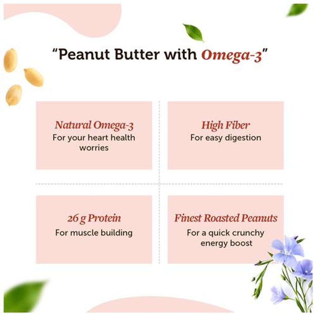 Classic Peanut Butter - Crunchy, With Omega-3, Gluten Free, 26 g Protein, NON-GMO