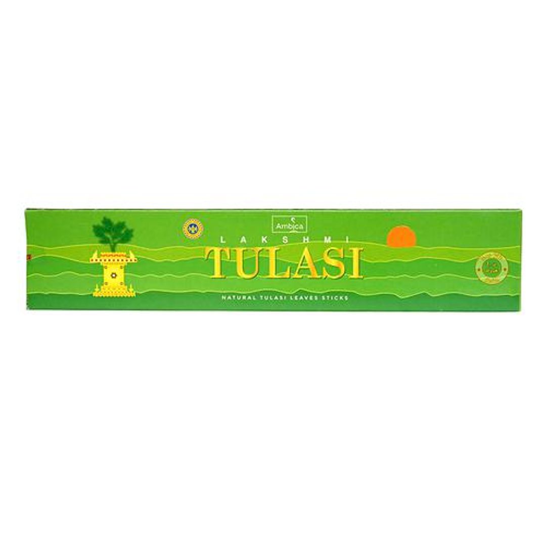 Lakshmi Tulasi Incense Sticks - Made From Natural Basil Leaves, For Daily Prayers