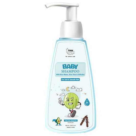 Nourishing Baby Shampoo - Rice Water, Aloe Vera, Shikakai, Natural, For Soft Hair, No Tear Formula