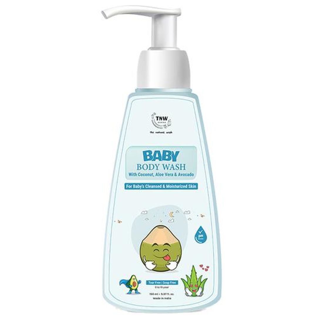 Baby Body Wash - Gentle Body Wash With Coconut, Aloe Vera & Avocado, Moisturising