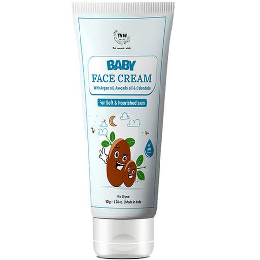 Moisturising Baby Face Cream -  Natural Ingredients Avocado, Argan Oil, For Soft & Nourished Skin