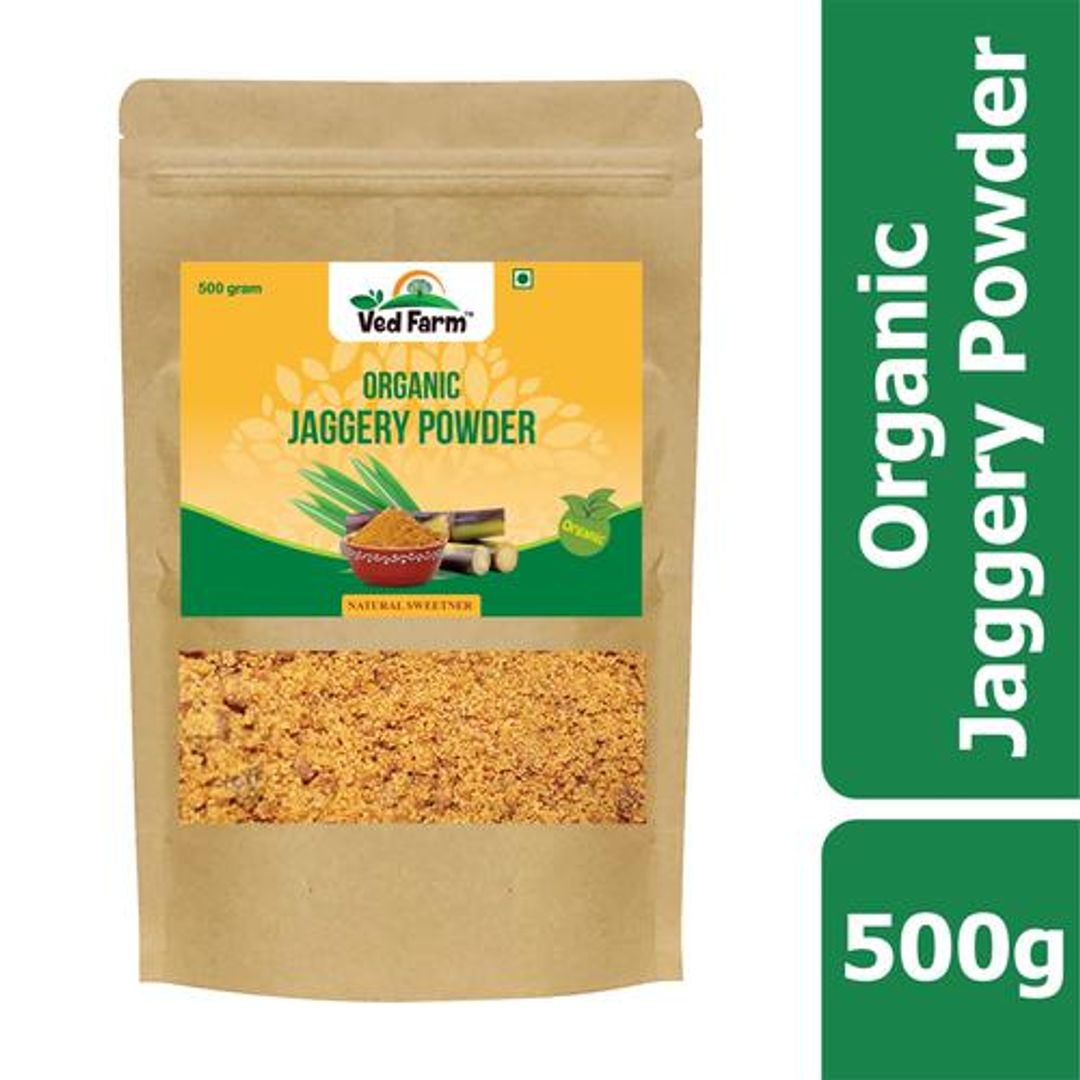 Organic Jaggery Powder - Natural Sweetener, Rich In Calcium, Boosts Immunity, Chemical Free