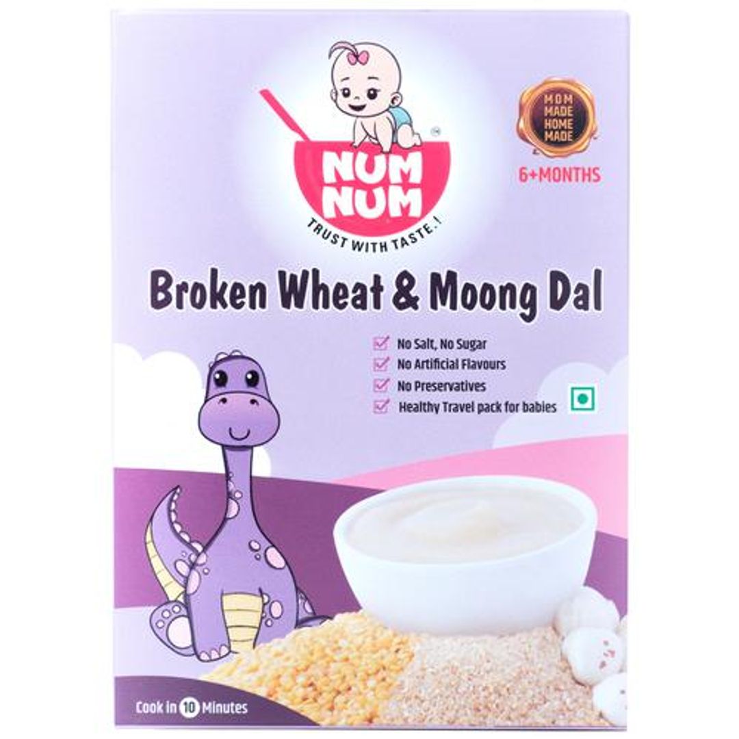 Broken Wheat & Moong Dal - Provides Energy, For Babies Above 6 Months