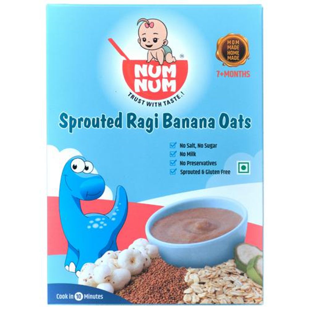 Sprouted Ragi Banana Oats - Provides Energy, For Babies Above 7 Months