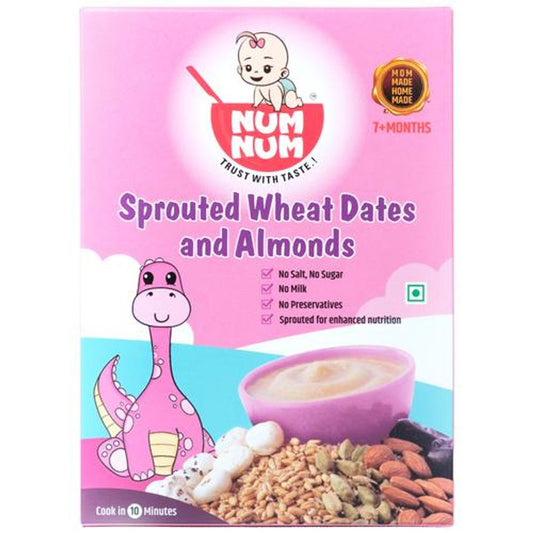 Sprouted Wheat Dates & Almonds - Provides Energy, For Babies Above 7 Months