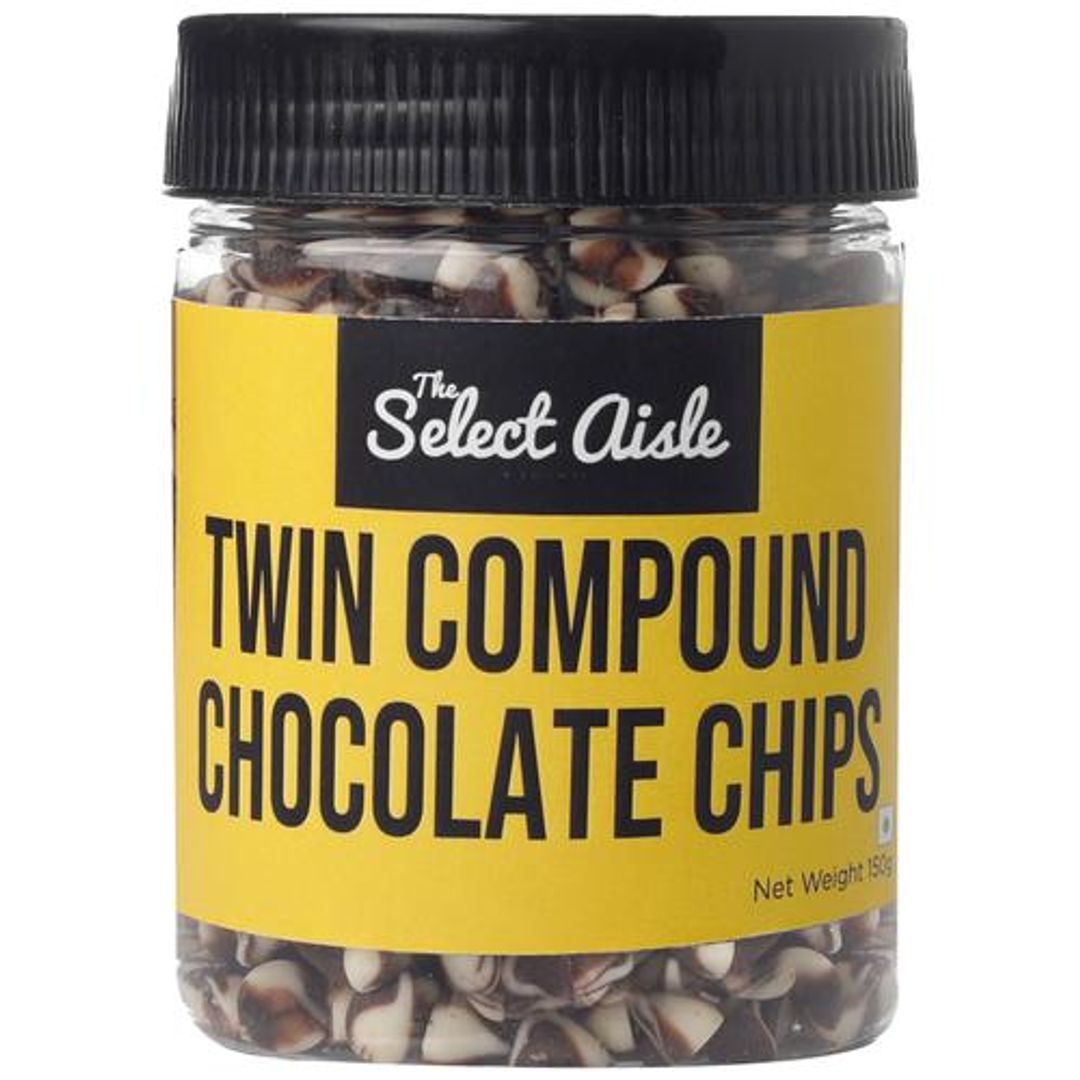 Twin Compound Chocolate Chips - Premium, Rich, For Baked Desserts