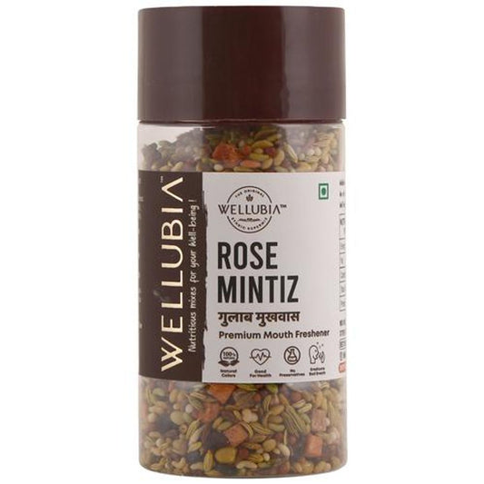 Rose Mintiz - Premium Mouth Freshener, Eradicates Bad Breath, Good For Health, Vegan, Natural Colours