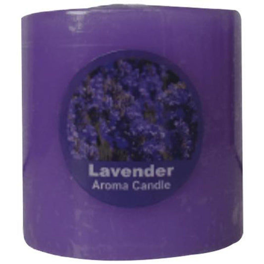 Aroma Pillar Candle - Lavender, 6.35 cm By 6.35 cm