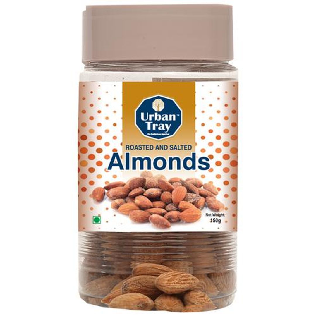 Salted Almonds -  Protein & Dietary Fibre Rich, Healthy Snack