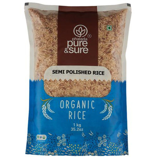 Organic Semi Polished Rice Sonamasoori - Fine Grain