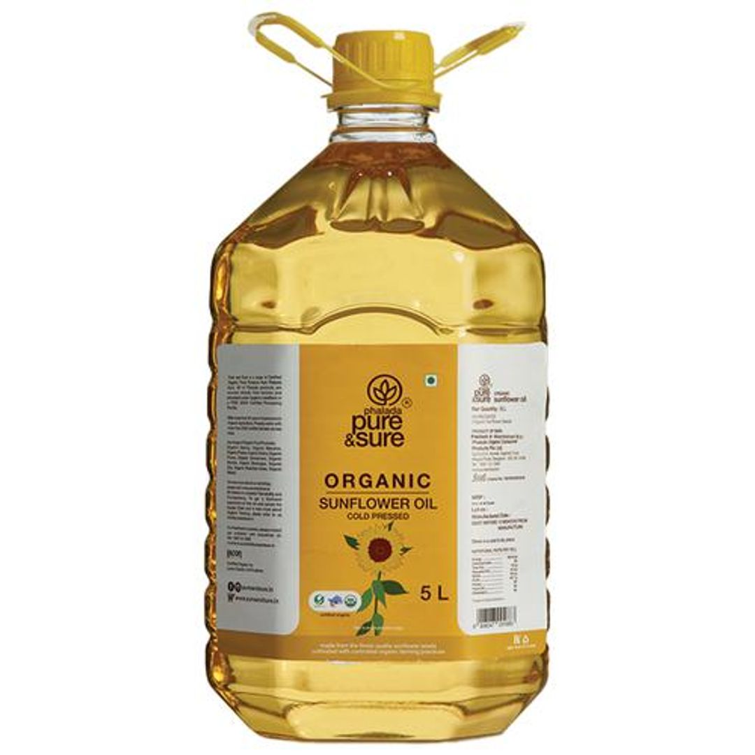 Organic Sunflower Oil - Rich In Health Benefits, Cold Pressed