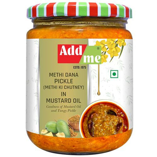 Methi Dana Pickle - In Mustard Oil, Tangy & Yummy Taste