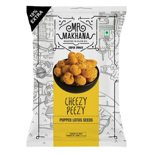 Cheesy Peezy - Popped Lotus Seeds, Roasted In Olive Oil, Super Snack