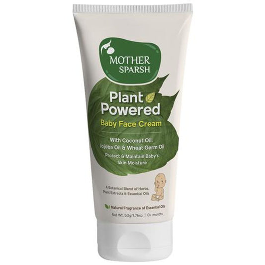 Plant-Powered Baby Face Cream - With Herbs, Plants & Essential Oils, Moisturises Skin