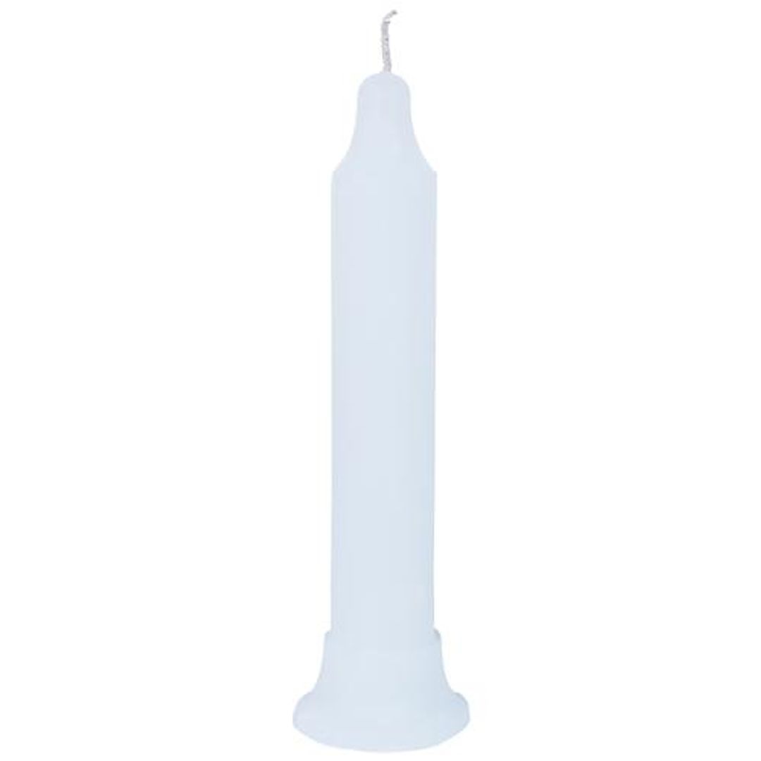 White Stand Candle - Handmade, High Quality Wax