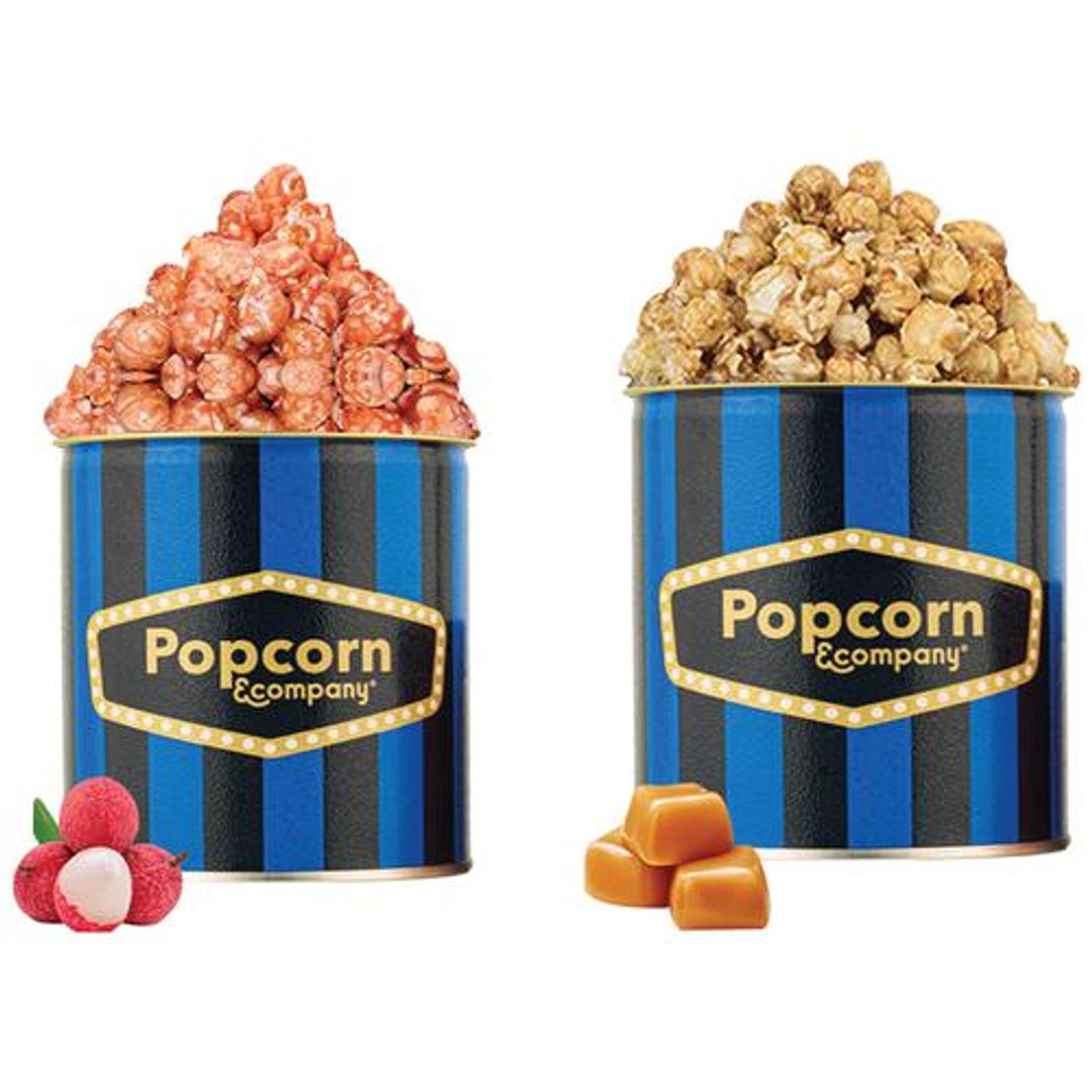 Combo Pack - Caramel Krisp & Crunchy Lichi, Flavoured Popcorns