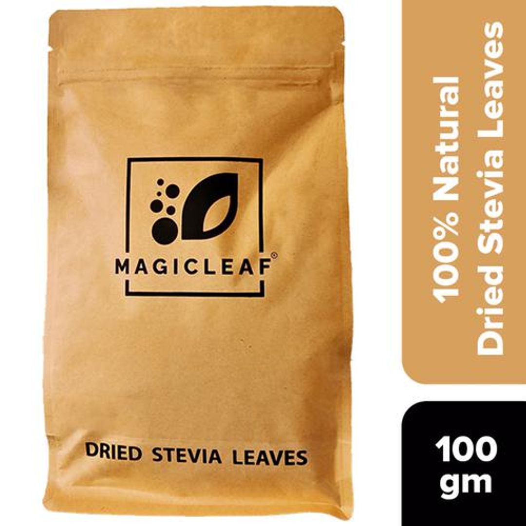 Stevia Dried Leaves - 100% Natural Sweetener, Low Calories, Diabetics Friendy