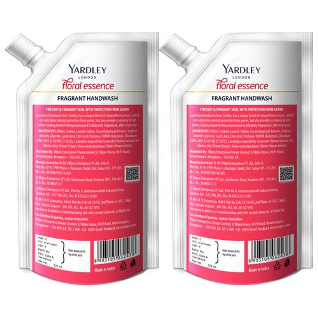 Yardley London Floral Essence Fragrant Handwash - Iris & Violet, Germ Protection