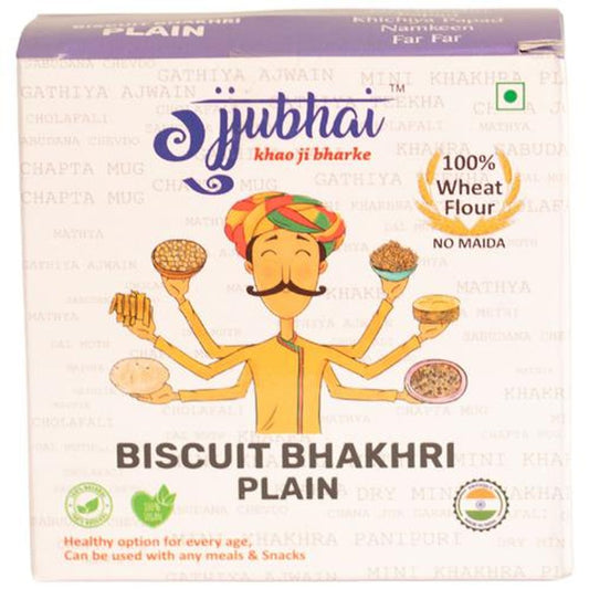 Biscuit - Bhakhri Plain, 100% Wheat Flour, Natural, Vegan, No Maida