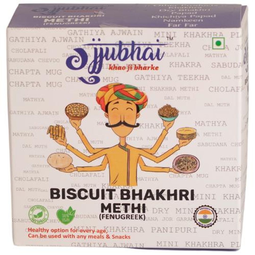 Biscuit - Bhakhri Methi, 100% Natural & Vegan, Traditional Gujarati Snack