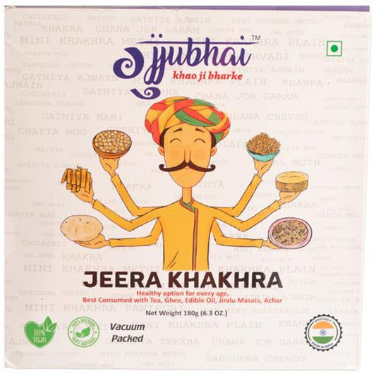 Jeera Khakhra - 100% Natural & Vegan, Traditional Gujarati Snack