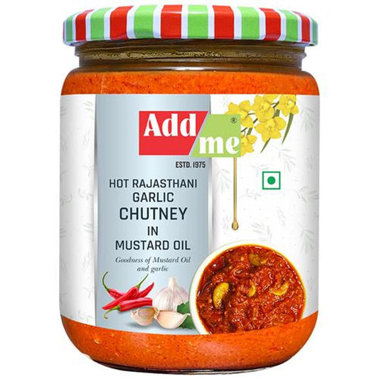 Hot Rajasthani Garlic Chutney In Mustard Oil - Handmade, North Indian Paste