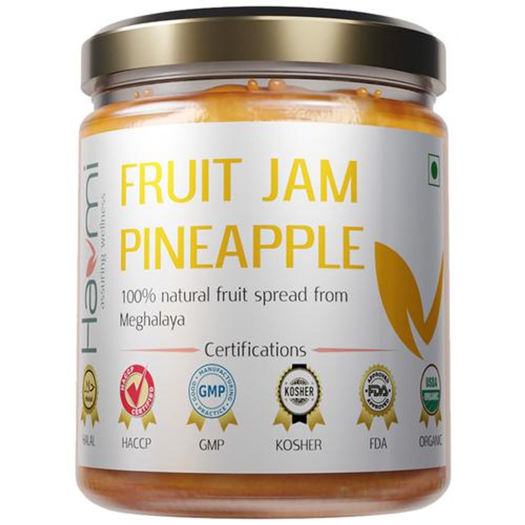 Pineapple Fruit Jam - Tangy Flavour, Rich In Nutrients & Fibre