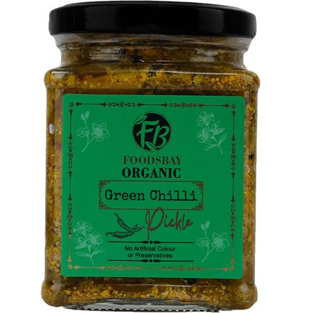 Green Chilli Pickle - No Artificial Colours Or Preservatives