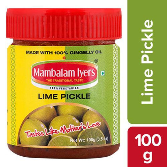 Lime Pickle - Made With Gingelly Oil, Tangy & Spicy