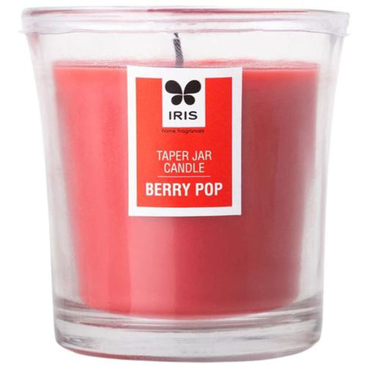 Taper Jar Candle with Berry Pop fragrance