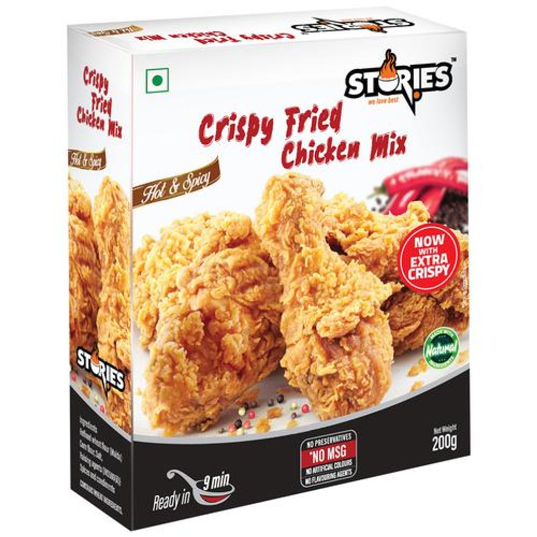 Crispy Fried Chicken Mix- Hot & Spicy, Spices Blended Coating/Batter Medium, No Artificial Ingredients