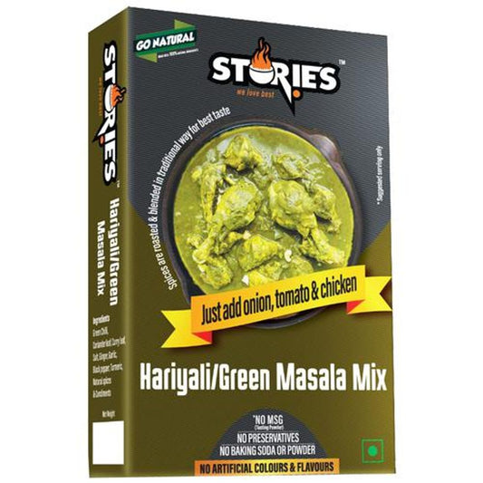 Hariyali Masala Green Curry Mix - Roasted, Aromatic Spices Blend, No Artificial Flavours