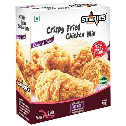 Crispy Fried Chicken Mix - Cheese & Onion, Mildly Spiced Blended Coating/Batter Medium, No Artificial Ingredients